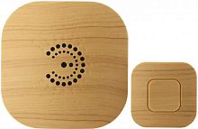 Звонок беспроводной аналоговый Эра BIONIC 6 мелодий светлое дерево картинка 